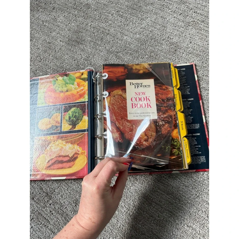 Vintage Better Homes and Gardens New Cook Book 1968 Red Gingham Ring Bound